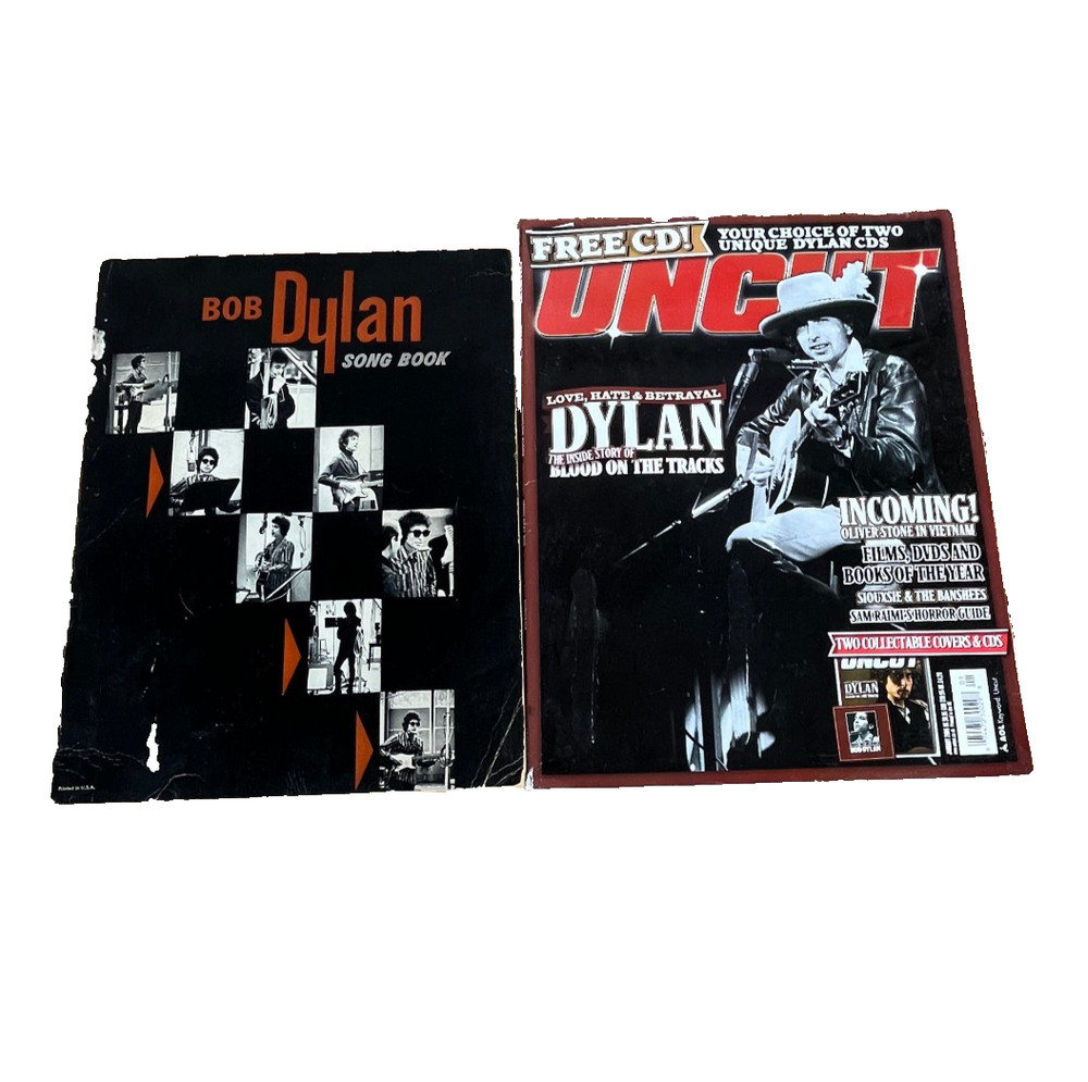 Lot Of 2 Bob Dylan Song Book (Paperback, 1960s) M. Witmark & Sons Sheet Music