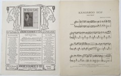 The Kangaroo Hop 1915 Antique Fox Trot Sheet Music Melville Morris Art Cover