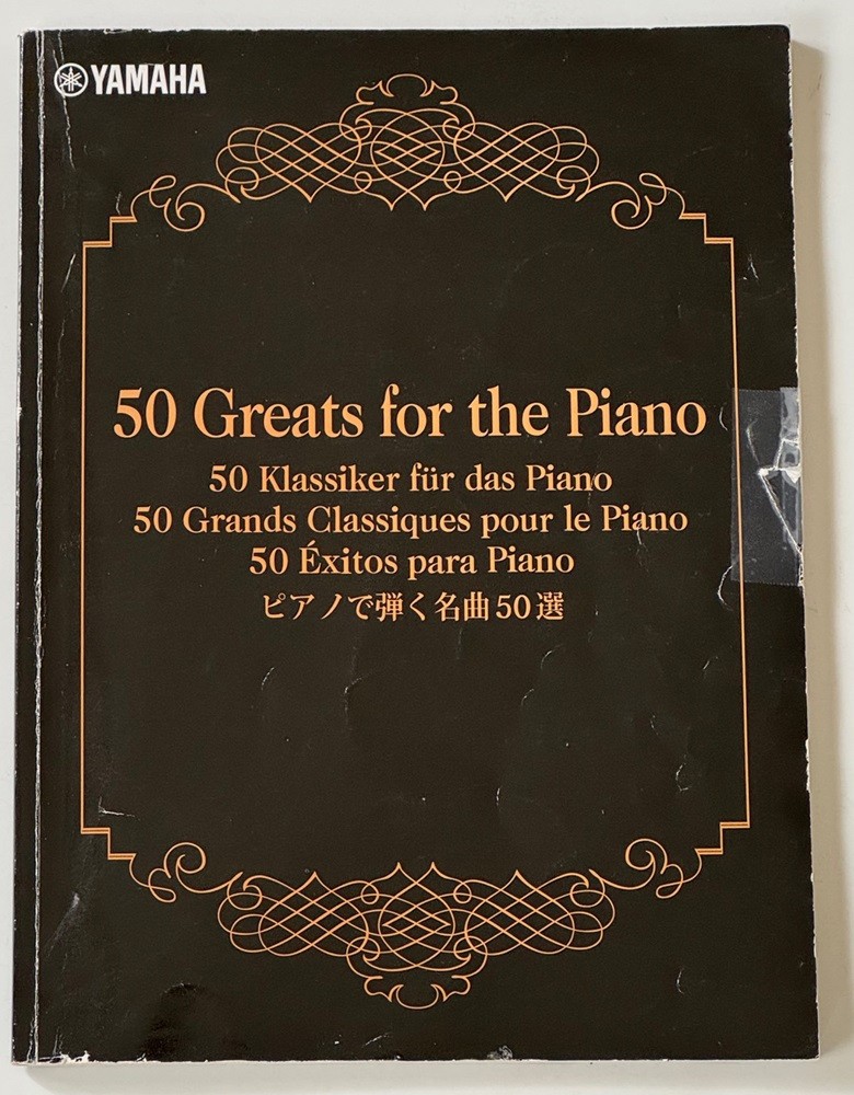 Yamaha 50 Greats for the Piano ~ Condition Issues Though Complete