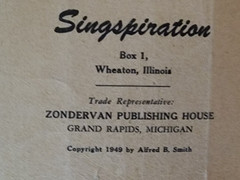 1949 Singspiration LOW VOICE #4 four Gospel Music Songbook Baritone & Alto Solos