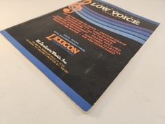 Solo for Low Voice Volume 1 Vocal Solos with Accompaniment from Lexicon 1981 VTG
