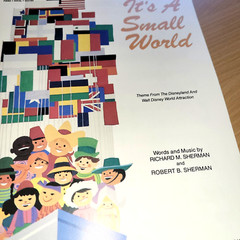 Walt Disney&rsquo;s It&rsquo;s A Small World Richard Robert Sherman Sheet Music 1974 Easy