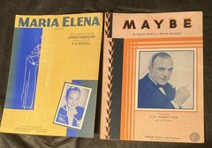 Vintage Sheet Music Lot of 22 – 1930s- 1940s -1950s Piano/Voice