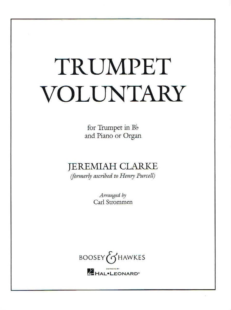 Trumpet Voluntary for Trumpet and Piano or Organ by Jeremiah Clarke (HL48001032)