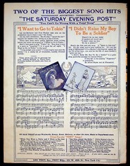 1914 WWI On the Shores of Italy Sheet Music Actress Singer Bessie Wynn Ding Bats