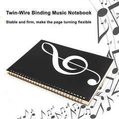 Blank Sheet Music Notebook 2 Pack – 160 Pages Manuscript Paper, 10 Staves, Compo