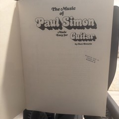 Paul Simon Songbook Music Of Made Easy For Guitar Very Good Condition
