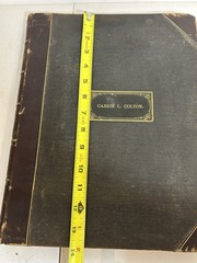 Antique Victorian Leather Bound Sheet Music Book Carrie L. Colton Many Songs