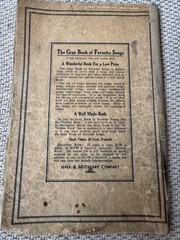The Golden Book of Favorite Songs Revised & Enlarged (1923 Book – 128 Pages)