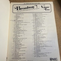 Broadway! Songbook Lot 2 Best From Broadway’s Top Shows Vol. 1&2 ( 1981) Good