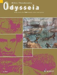 Mikis Theodorakis Odysseia Song Cycle Low Female Voice & Piano Sheet Music Book