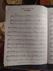 Marvin Gaye Sheet Music Mercy Mercy Me Piano Guitar Vocal 1971 Rare Good