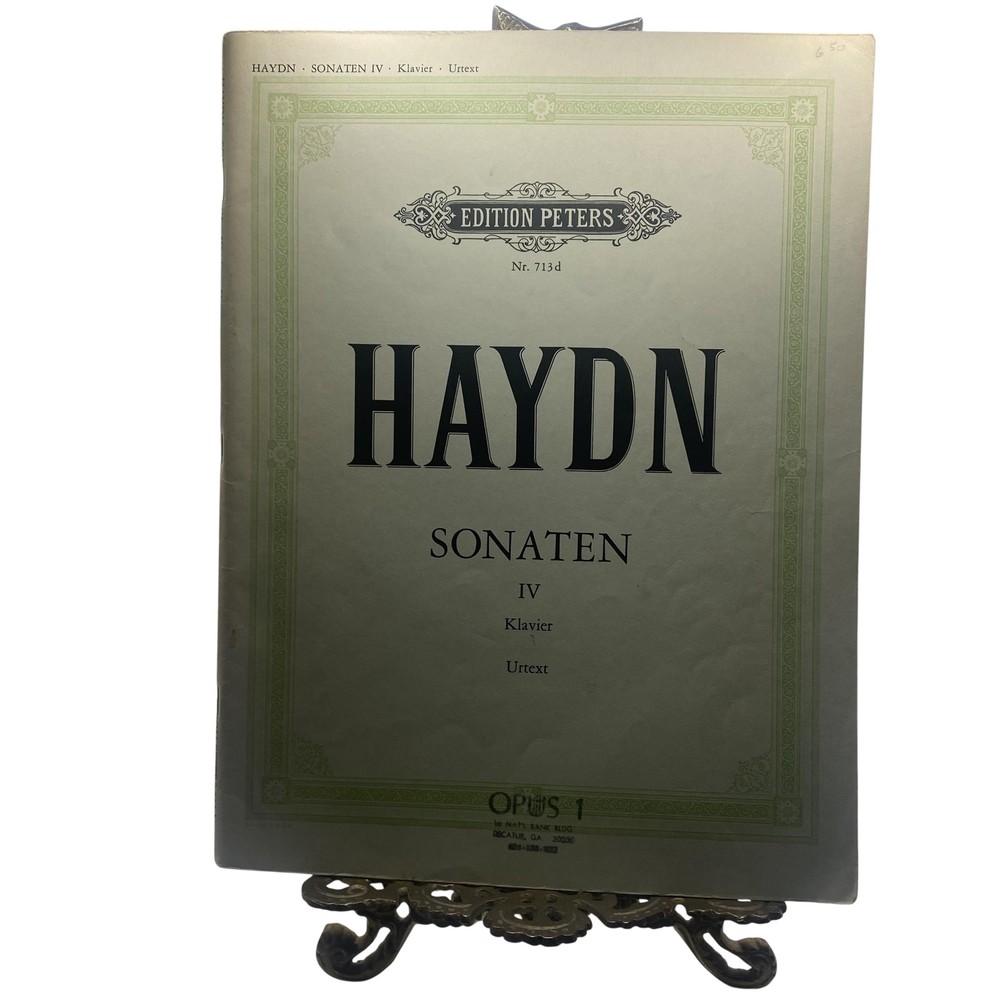 Vintage Edition Peters Haydn Sonaten IV Klavier Urtext Piano Sheet Music USA