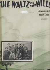 The Waltz of the Hills 1930 Vintage Sheet Music Ed Younger M. Witmark HTF