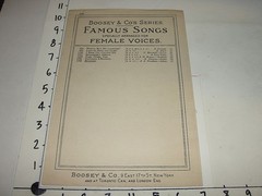 Boosey & Co&rsquo;s Famous Songs for Female Voices – Husheen #1248 Francis Fahy 1916