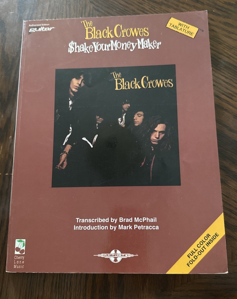 The Black Crowes Shake Your Money Maker Songbook Cherry Lane Music 1991 (S725)