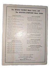 Sacred Music the Whole World Loves Piano Sheet Music Song Book 1944 Wier Albert
