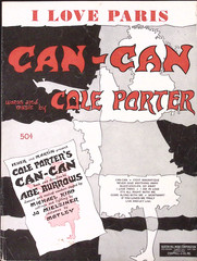 1953 Sheet Music: Can-Can I Love Paris Cole Porter Buxton Hill Music