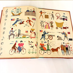 Fireside Book of American Songs Sheet Folk Music Americana Illustrated Vtg 1952