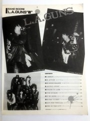 L.A.GUNS L.A. Guns BAND SCORE JAPAN GUITAR TAB