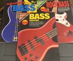 PROGRESSIVE BASS GUITAR & Rock Bass, Beginner Bass Lot Of 3