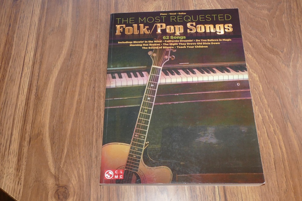 The Most Requested Folk Pop Songs – Sheet Music Piano Vocal Guitar Book
