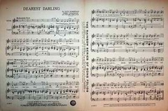 Vintage Sheet Music DEAREST DARLING Dick Robertson James Cavanugh 1945