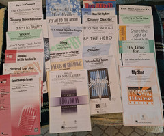 47 MUSIC BOOK LOT Wicked Broadway Phantom Pop Christmas Rock Disney Chorus SATB