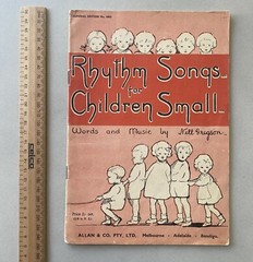 Rhythm Songs for Children Small, Words/Music by Nell Gregson, 1940 Songbook Rare