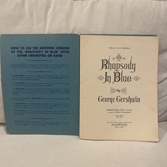 Vintage George Gershwin « Rhapsody in Blue » Piano Score Presentation copy Harms