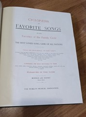 Antique 1895 Cyclopedia of Favorite Songs HC Victorian Sheet Music Song Book