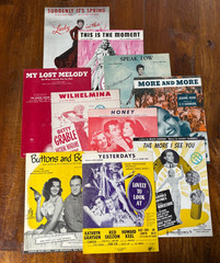 Vintage Sheet Music 1920s-1940s Lot of (10) Excellent Condition ALL FEMALE STARS