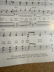 Vintage Southern Gospel Sheet Music The Lighthouse Shape Notes 1971 Piano Voice