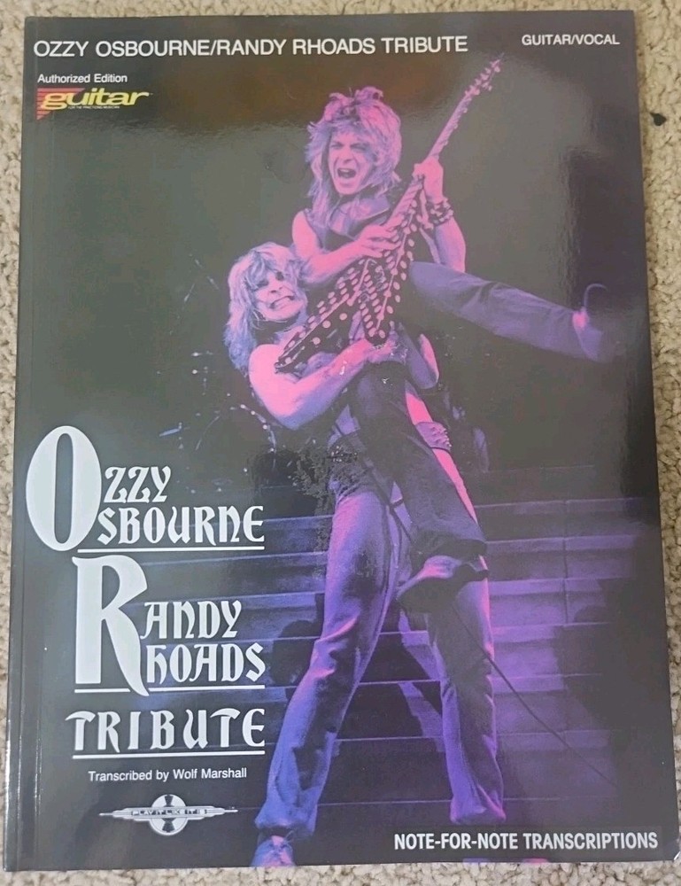 Ozzy Osbourne Randy Rhoads Tribute Sheet Music Guitar Tablature Tab Book