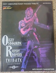 Ozzy Osbourne Randy Rhoads Tribute Sheet Music Guitar Tablature Tab Book