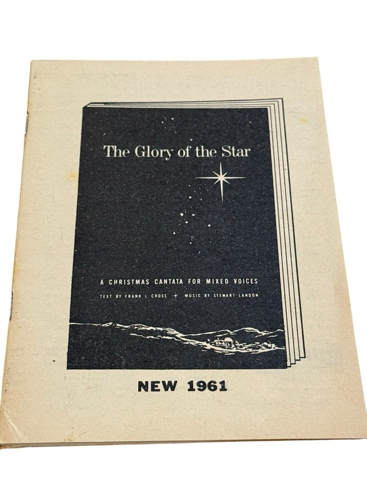 VTG 1961 The Glory of the Star Christmas Cantata Mixed Voices Choir Book