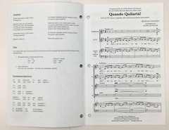 Quando Quilaria SATB a Cappella Sheet Music Daniel Afonso Alliance Publications