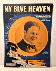 Lot of 2- SHEET MUSIC « MY BLUE HEAVEN » (FOX TROT) – 1927