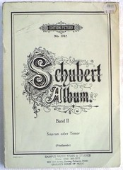Schubert Album Band II Sopran oder Tenor Friedlander Edition Peters #178