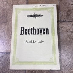 Beethoven Sämtliche Lieder Edition Peters Nr 180 Vocal Piano German Songs