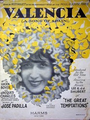 1929 VALENCIA SONG OF SPAIN LEE D.D SHUBERT GREAT TEMPTATIONS ~ MUSIC SHEETS