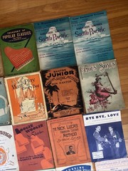 Vintage Music Booklets for Piano & Guitar Lot of 22 Various Brands