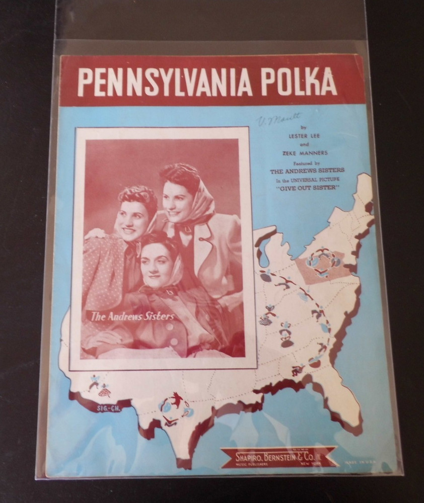(GRB-22) Pennsylvania Polka – Lester Lee & Zeke Manners – Sheet Music 1942