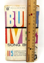 Burl Ives Song Book 1963 Piano Voice Guitar Chords 115 Songs Sheet US Seller