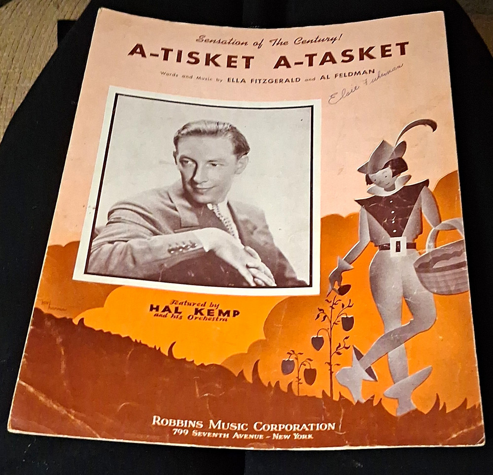 Robbins Music Corp. A-Tisket A-Tasket Sheet Music Voice Piano Pop Orch INT