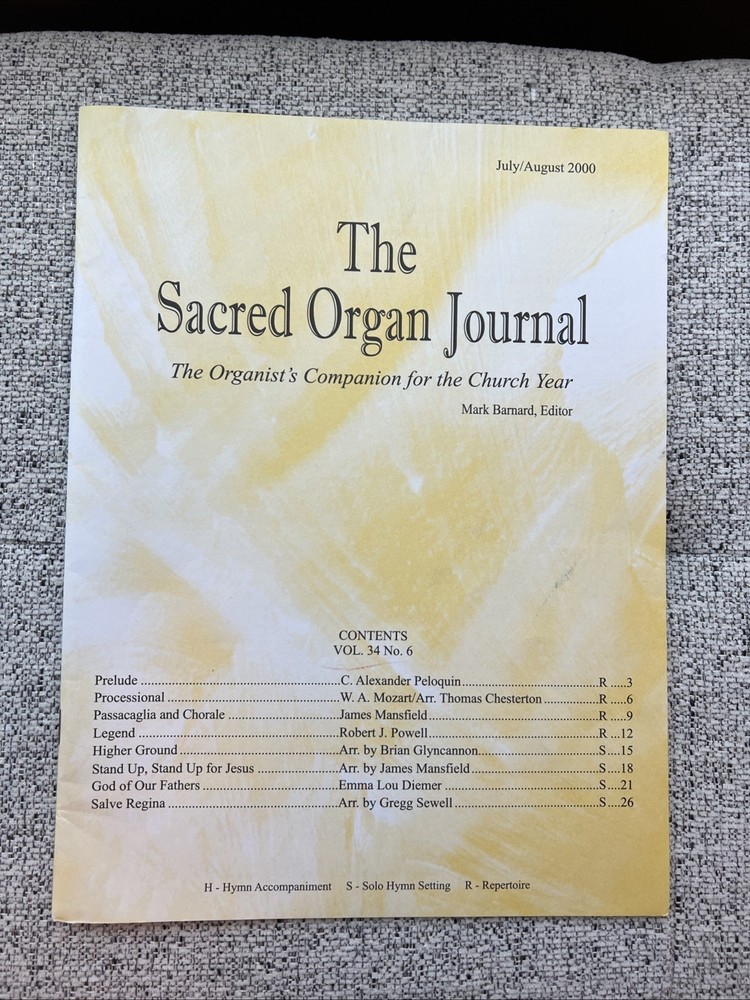 The Sacred Organ Journal, July/August 2000