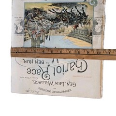 Antique 1901 Chariot Race or Ben Hur March Sheet Music E.T. Paull Lithograph