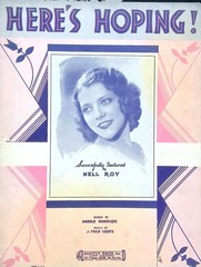 Here&rsquo;s Hoping Sheet Music Nell Roy Fred Coots Harold Adamson 1932 Fox Trot