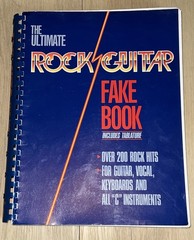 The Ultimate Rock Guitar Fake Book w Tablature Hal Leonard Spiral Bound 1988