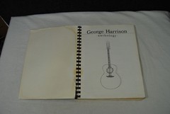 George Harrison Anthology Songbook Spiral-Bound 52 Songs in Book Vintage 1981